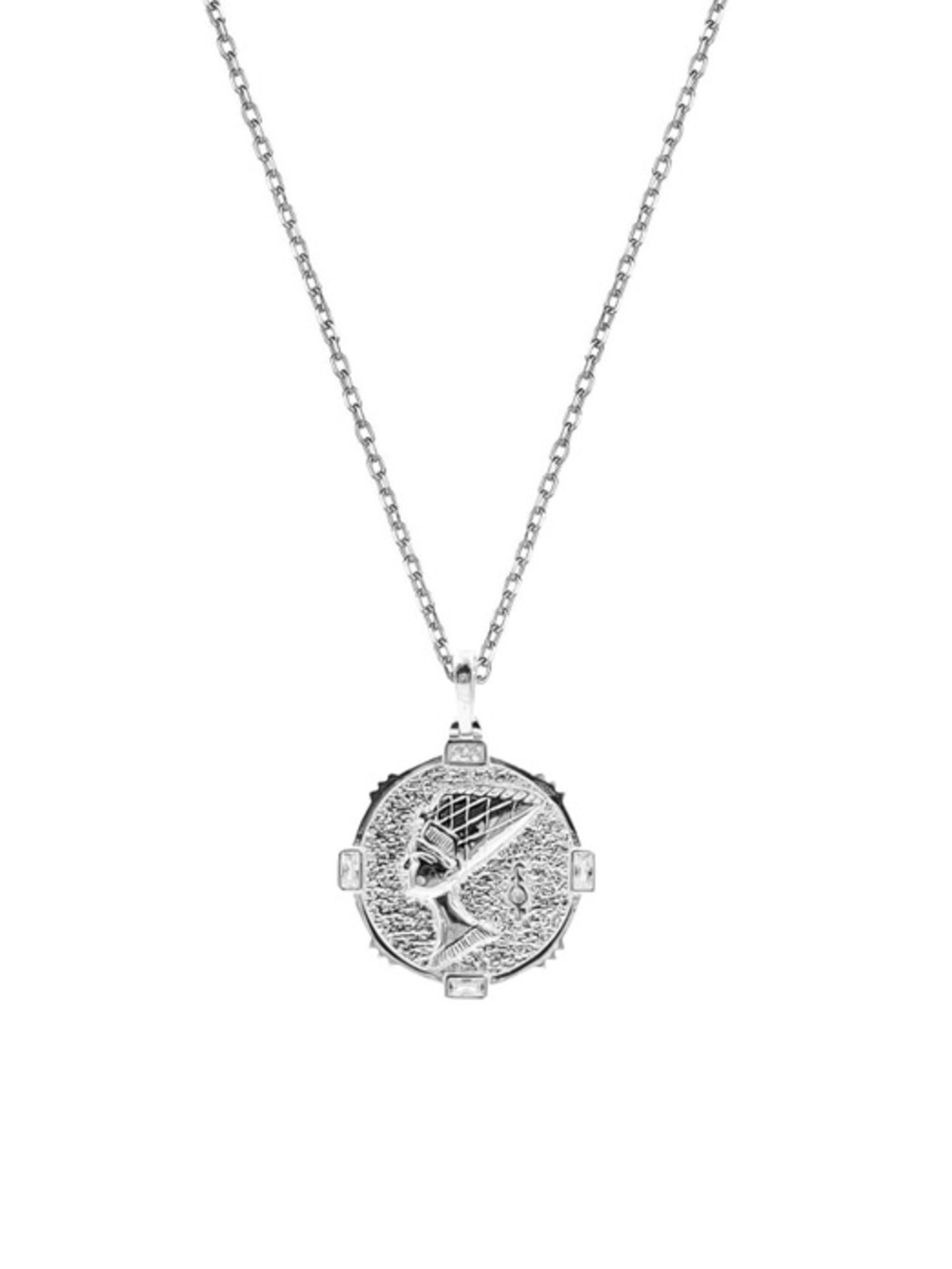 Nefertiti Necklace, Sterling Silver